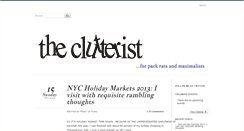 Desktop Screenshot of clutterist.com