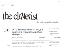 Tablet Screenshot of clutterist.com